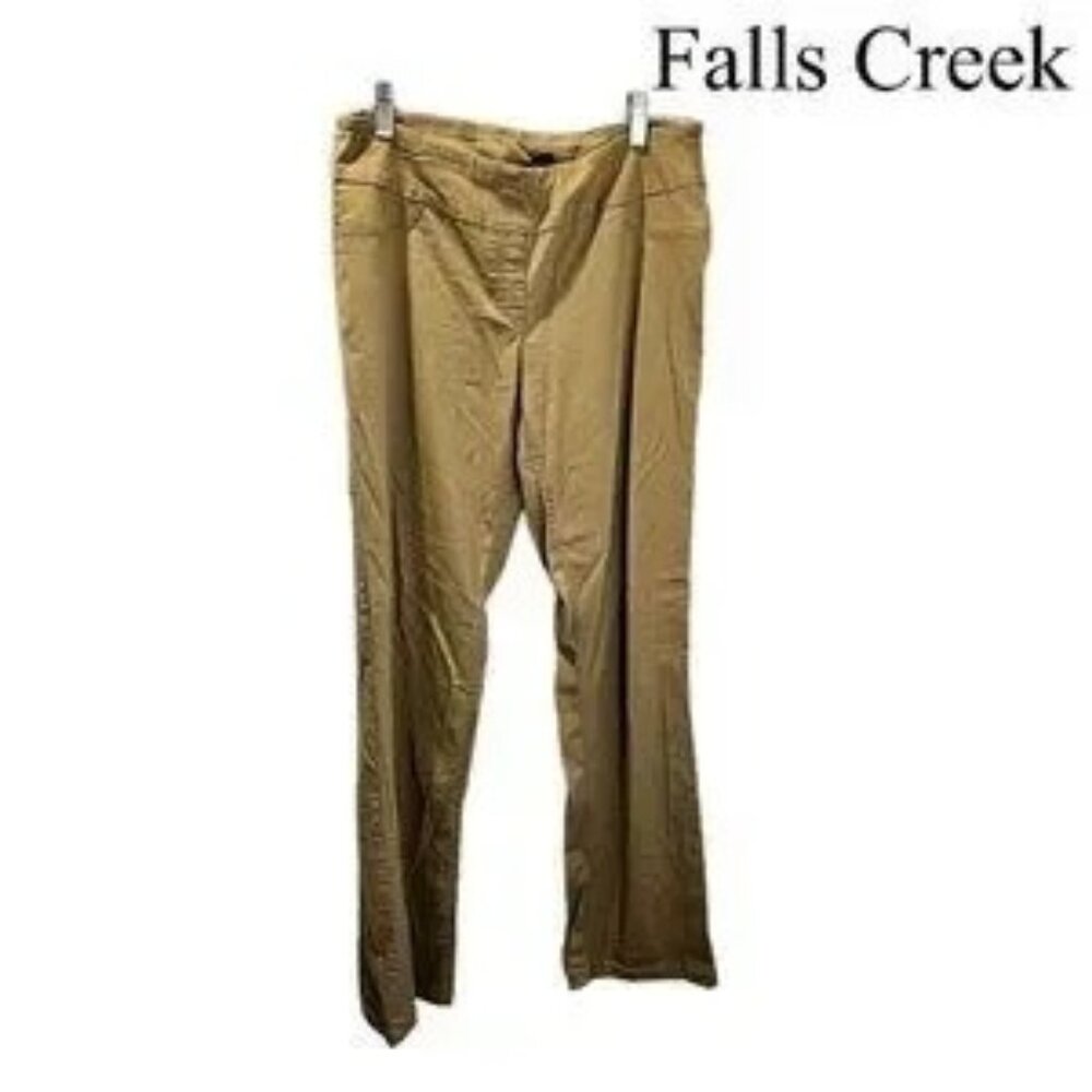 Falls Creek Stretchy Dress Pants for Women Straight Leg‎ Pull On Pants